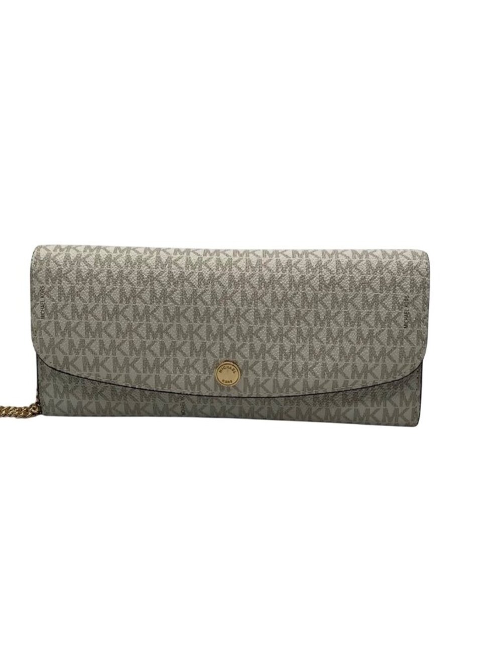 Michael Kors Vanilla Monogram Canvas Juliana Convertible Wallet